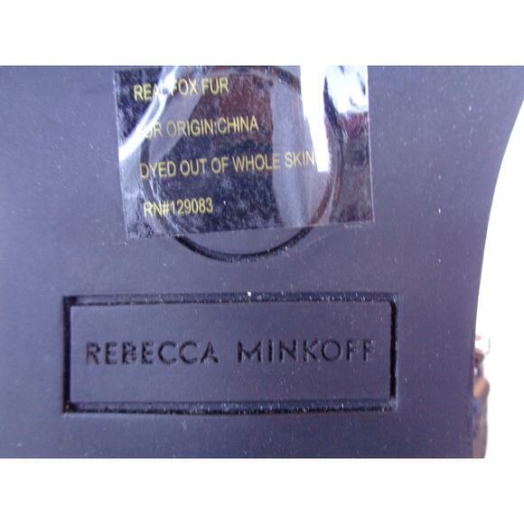 Rebecca Minkoff Jaylin Black Leather Boot With Rainbow Fur Womens Size‎ 6.5 - Picture 8 of 8